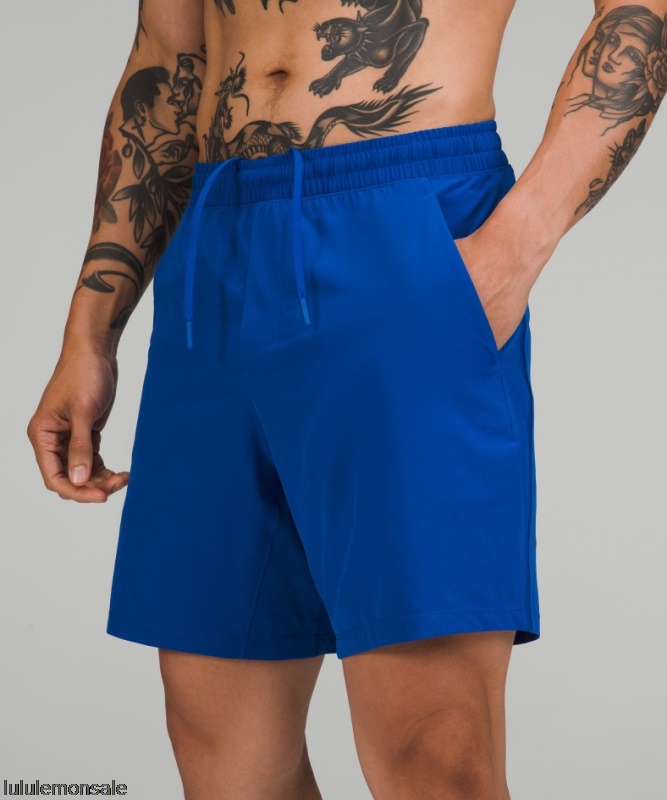 Lululemon Deutschland DELULU854 | Symphony Blue Pace Breaker Linerless Short 7